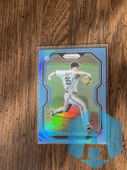 2021 Panini Prizm Trevor Rogers #73 Rookie RC Carolina Blue Prism Miami Marlins
